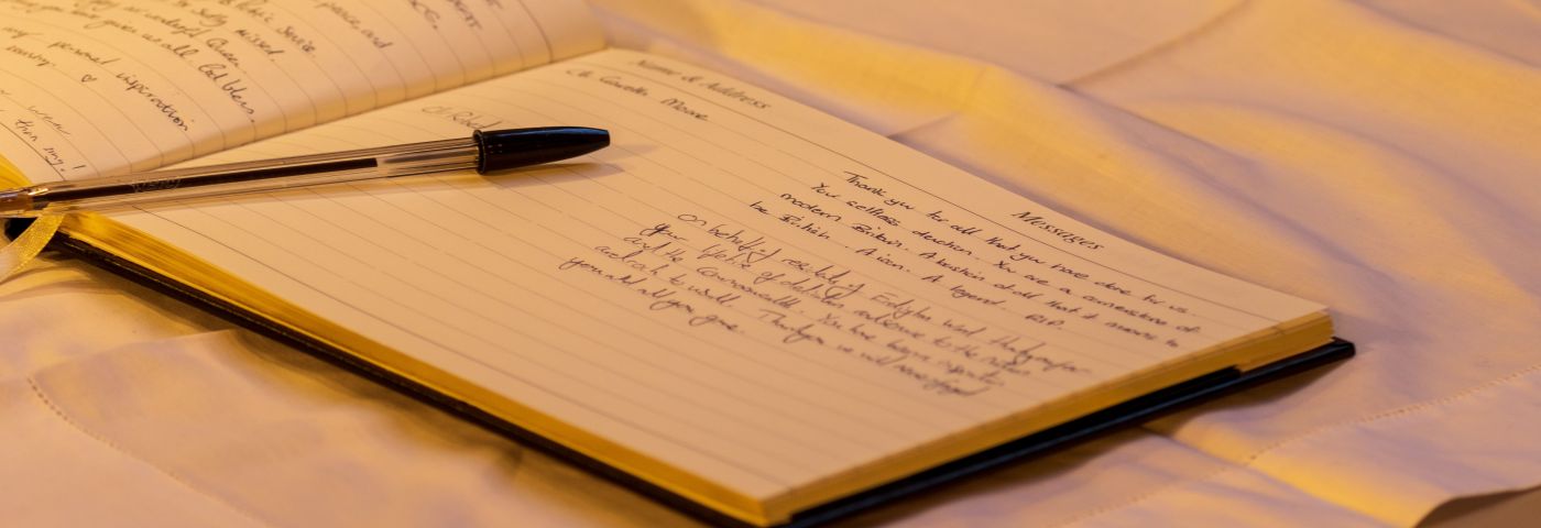 libro de condolencia