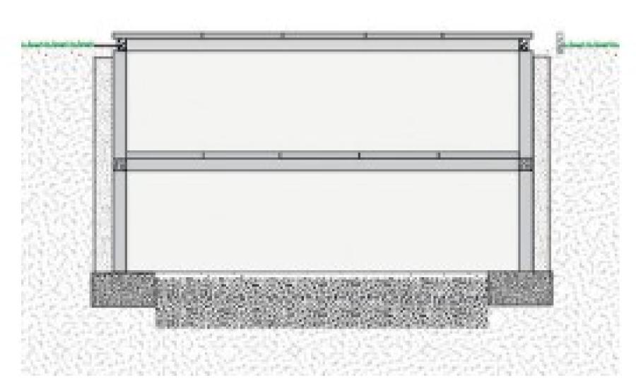 Boceto tumbas cementerio